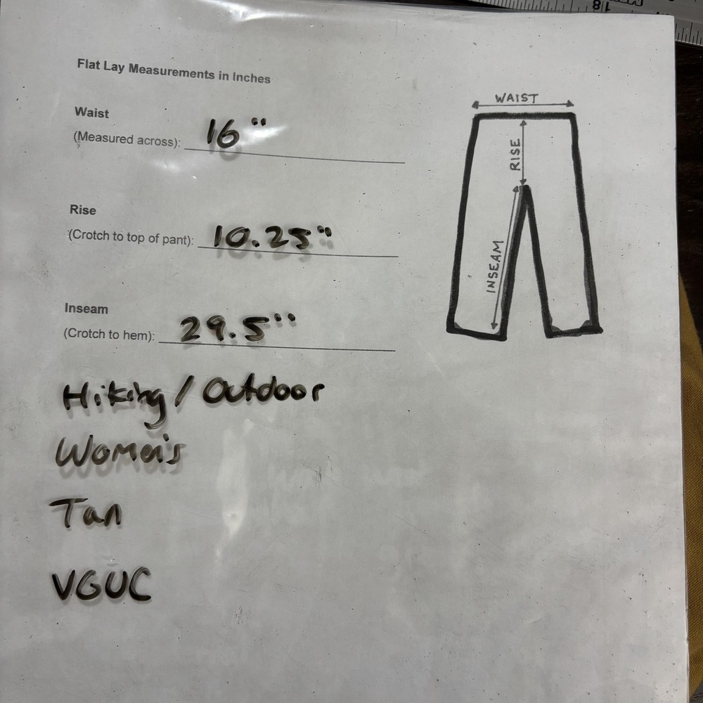 PrAna Cargo Pants Womens Size 12 Tan Stretch Convertible Hiking Outdoor Utility - Picture 7 of 16